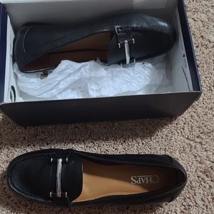 Chaps Slip-On Loafer Shoe, Size 8, Black